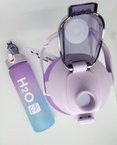 Fit H2O Mor-Mavi İkili Matara Seti Large:2000ml Small:750ml - 3