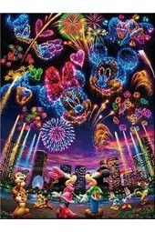 Movas Sanat Mickey Mouse Partisi | Elmas Mozaik Tablo | 45x60 | E20203517 - 1