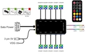 Sprange CS-1 Bilgisayar Kasası 4 x 120mm RGB Fan + Controller + Uzaktan Kumanda - 7