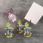 Notluk Masa Üstü 3Adet Okul Öğrenci Hediye Kırtasiye Sevimli Kaplumbağa - 1