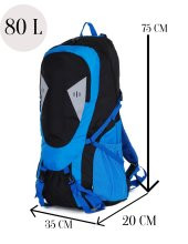 Dağcı Sırt Çantası Kamp 80 L Yağmurluklu Profesyonel Outdoor 8683255012534 - 2