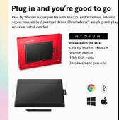 Wacom One Medium Grafik Çizim Tableti, Taşınabilir ve Çok Yönlü - 4