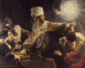 Movas Sanat Belşazzar'ın Ziyafeti - Rembrandt | Elmas Mozaik Puzzle | 50x39 | E2020671 - 1