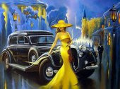 Movas Sanat Masallardan Bir Sahne | Elmas Mozaik Tablo | Mozaik Puzzle | 55x40 | E2020745 - 1