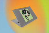 Movas Sanat Powerpuff Girls Buttercup 2  | Mozaik Sticker | 14x15 | E20233820 - 3