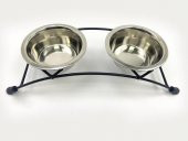 Playfull Antik Desenli Çelik Mama ve Su Kabı 16 Oz - 1