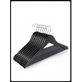 Ahşap Askı, 44 cm Siyah Renk / 5 Adet - 3