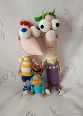 Fineas-Förb ve Ajan P Amigurumi Organik Oyuncak - 1