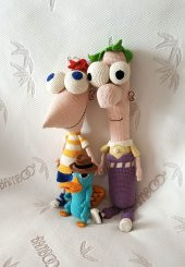 Fineas-Förb ve Ajan P Amigurumi Organik Oyuncak - 2