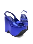 Basskan Mavi Yokte Yüksek Dolgu Platform Sandalet thumbnail 1