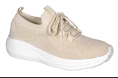 Basskan Liz Bej Triko Günlük Yürüyüş Spor Ayakkabı thumbnail 1