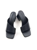 Basskan Kadın Siyah Maky Alçak Topuk Terlik thumbnail 3