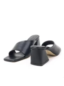 Basskan Kadın Siyah Maky Alçak Topuk Terlik thumbnail 1