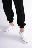 UNISEX BEYAZ KETEN AYAKKABI - 2