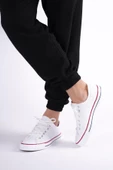 UNISEX BEYAZ KETEN AYAKKABI - 3