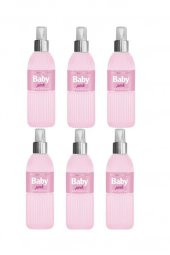 Eyüp Sabri Tuncer Bebek Kolonyası Baby Pink 150 ml Silindir Pet Şişe Sprey x 6 Adet - 1