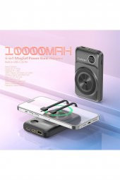 Peeq Earldom PD28 10.000 mAh 22.5W Kablosuz Şarjlı Dijital Göstergeli Pd Hızlı Şarj Powerbank - 9