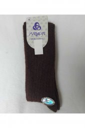 Kışlık Uzun Dikişsiz Yün Çorap Aryün - 1