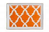 Porland Morocco Desen 3 Turuncu Kahvaltı Tabağı 18 cm 04A+P018777 - 1