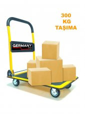 Germany Style Katlanır Koli Yük Çuval Paket Taşıma El Arabası 4 Tekerlek Platformlu Taşıma Arabası 300 Kg - 1