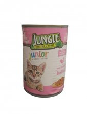 Jungle Konserve Kedi Maması Yavru Tavuklu 400gr - 1
