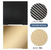 Prusa İ3 MK3S Çift Taraflı Pet-Pei Kaplı Yay Çeliği Tabla-241x253,8mm thumbnail 3