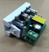 22.5x45 5 Volt 2 Amper USB+Type-C İkili Şarj Modülü - Beyaz - 3
