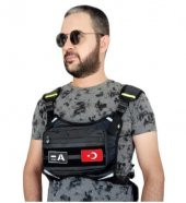 BİKE SKY  MOTOBROS Motorcu Göğüs Çantası Reflektörlü Su Geçirmez Kan Grubu A- - 1