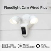Ring Floodlight Cam Wired Plus - Hareketle Etkinleştirilen 1080p HD Video - 2