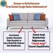 Mobilya Kanepe Sehpa TV Ünitesi Koltuk Ayağı 23 cm Siyah Baza Ayak - 4
