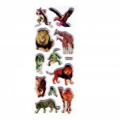 Sticker Kabartmalı Stiker Defter, Planlayıcı Etiket Orman Hayvanları(cb278) 16x7 cm - 1