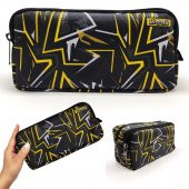 Kalem Kutusu Siyah Kamuflaj Kalemkutu Vegan Deri iki Bölmeli Kalemlik thumbnail 1