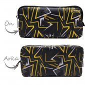 Kalem Kutusu Siyah Kamuflaj Kalemkutu Vegan Deri iki Bölmeli Kalemlik thumbnail 2