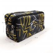 Kalem Kutusu Siyah Kamuflaj Kalemkutu Vegan Deri iki Bölmeli Kalemlik thumbnail 5