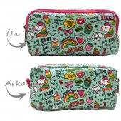 Kalem Kutusu Unicorn Kalemkutu Vegan Deri İki Bölmeli Kalemlik thumbnail 2