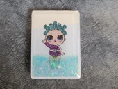 Cep Ayna Makyaj Çanta Seyehat Taşınabilir Ayna Bebek Sulu Pullu Kozmetik thumbnail 1