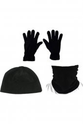 Asker Polar Siyah Boyunluk +Eldiven +Bere - 1