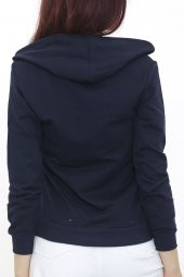 Kapşonlu Fermuarlı Sweat Lacivert - 3001.275. - 7