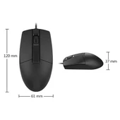 A4 TECH OP-330 USB SİYAH V-TRACK 1200 DPI MOUSE - 3