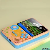 Winex G6 Retro 3.5 inç Tv Bağlanan Oyun Konsolu Pembe (666 Klasik Oyunlar) thumbnail 2