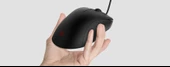 ZOWIE Paracord Kablolu Büyük Boy Sağ El Ergonomik Hafif 24 Çentik Siyah Espor EC1-C thumbnail 1