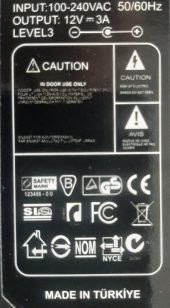 Çakmak Adaptörü Araç Çakmaklık Çevirici  Ev Tipi Çevirici Adaptör 36W/3A/12Volt - 3