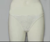 ASM1176 Kadın Ekru Dantel İlk Aşkım String - 4