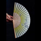 Japon Bambu Kumaş Yelpaze Çanta Boy Stant Hediyeli No.14 - 3