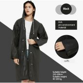 Eleven Market Raıncoat Eva Unisex Siyah Yağmurluk - 2