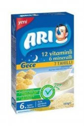 Arı Mama 12 Vitaminli 6 Mineralli Sütlü 7 Tahıllı Pirinçli Gece 250 gr - 1
