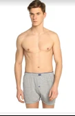 TUTKU 0117 ERKEK PENYE DÜZ BOXER 10 ADET  SİYAH M - 2