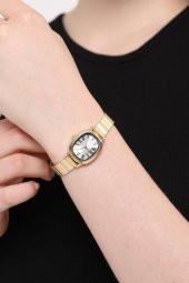 Lilith Roma Rakam Gümüş Kadran Gold Kordon Kadın Kol Saati thumbnail 2