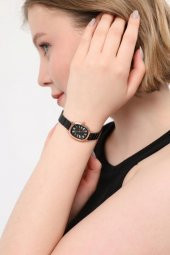 Lilith Roma Rakam Siyah Kadran Rose Kasa Kadın Kol Saati thumbnail 6