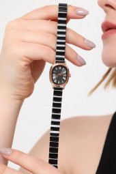 Lilith Roma Rakam Siyah Kadran Rose Kasa Kadın Kol Saati thumbnail 8